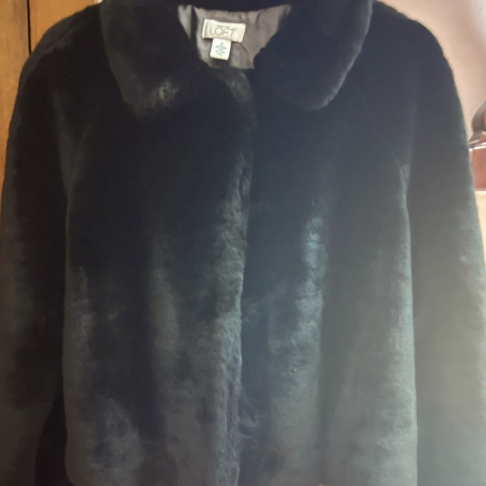 Ann Taylor LOFT faux fur jacket